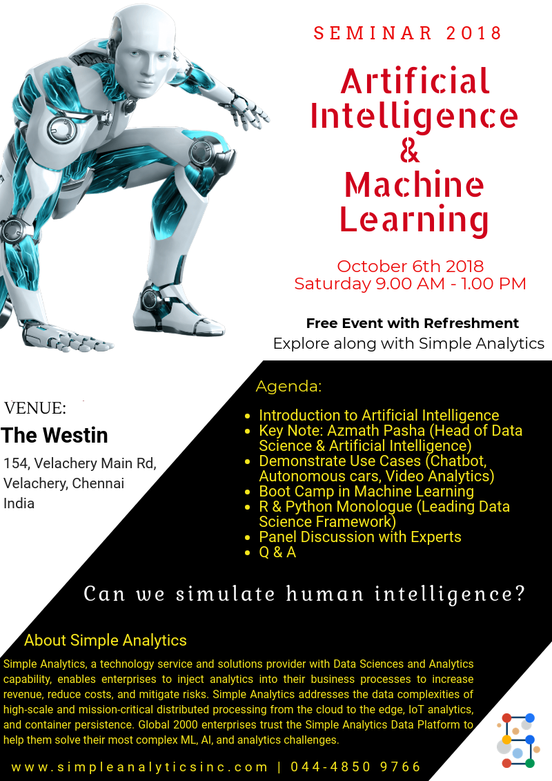 Artificial Intelligence Free Seminar 2018